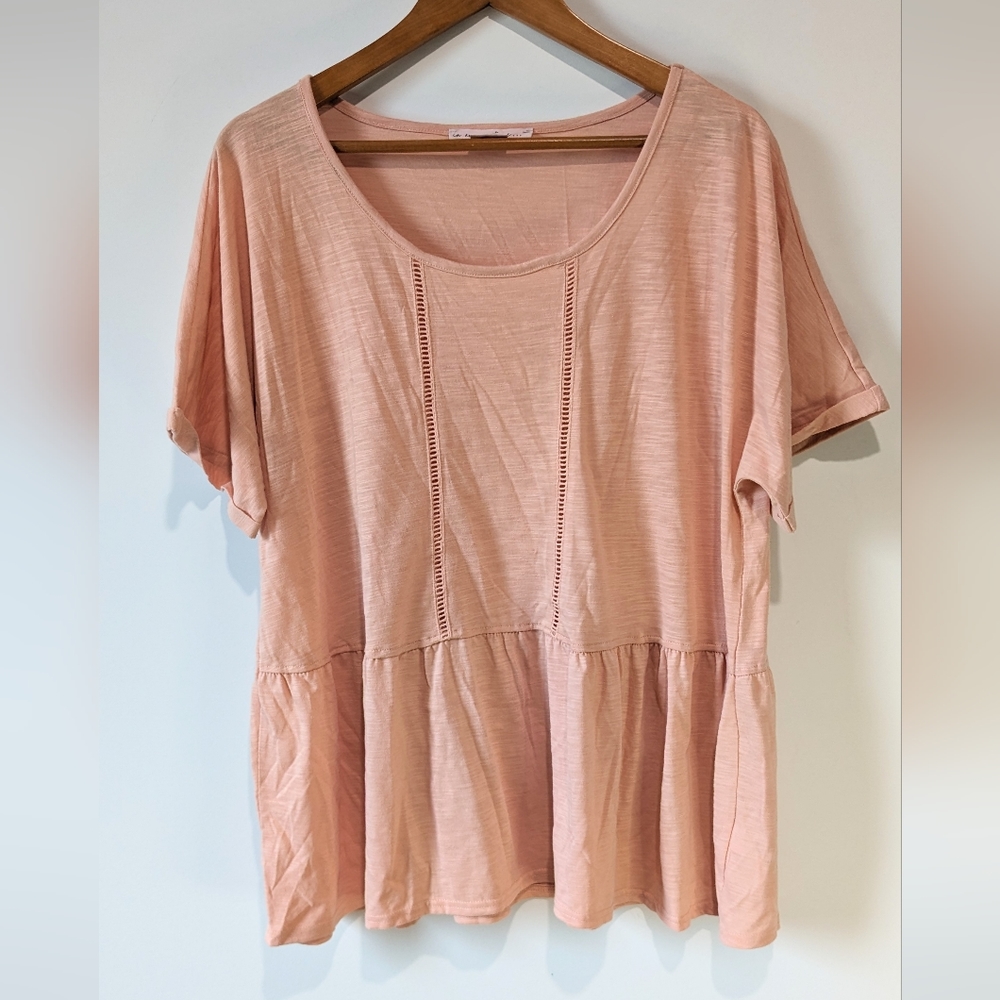In Every Story Pink Short Sleeve Blouse